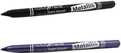 

Color Fever Metalic Pencil Kajal(Black,Blue, 3 g)