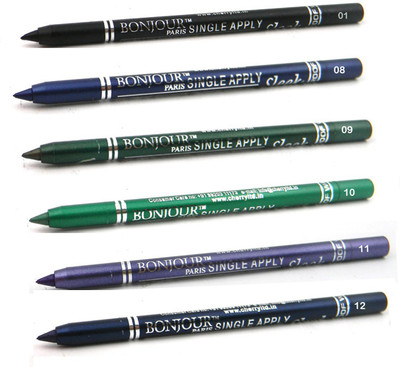 

Bonjour Paris Single Apply Water Proof Black-Party Blue-Green-Purple-Navy Blue kajal Combo(Black-Navy Blue-Party Blue-Leaf Green-Pure Green-Cool Purple, 7.2 g)