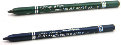

Bonjour Paris Single Apply Leaf Green-Navy Blue Kajal 46(Leaf Green, Navy Blue, 2.4 g)