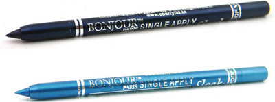 

Bonjour Paris Single Apply Navy Blue-Sky 3010201604(Navy Blue, Sky Blue, 2.4 g)