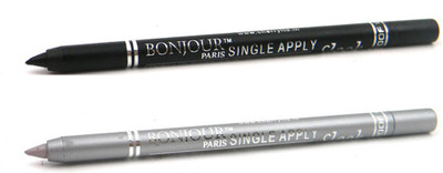 

Bonjour Paris Single Apply Black-Silver Kajal 09(Black, Silver, 2.4 g)