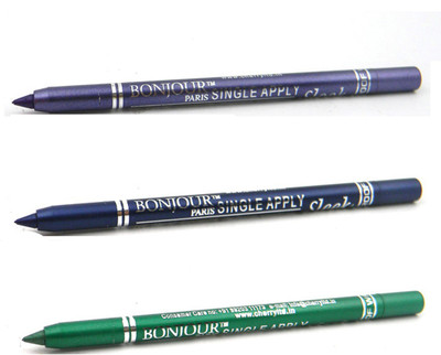 

Bonjour Paris Single Apply 0807201691 Purple-Blue-Green Kajal(Purple, Blue, Green, 3.6 g)