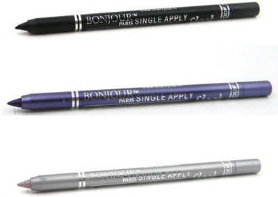 

Bonjour Paris Single Apply 0807201608 Black-Purple-Silver Kajal(Black, Purple, Silver, 3.6 g)