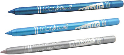 

Color Fever Blue Colour Kajal Set 015(Blue, Firozi, Dark Silver,, 3.6 g)