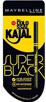 

Maybelline Colossal Super black Kajal(Black)