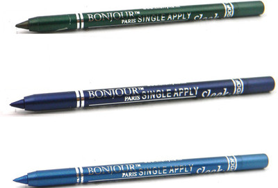 

Bonjour Paris Single Apply 08072016195 Green-Blue-Turquoise Kajal(Green, Blue, Turquoise, 3.6 g)