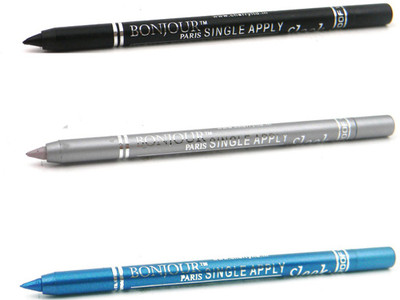

Bonjour Paris Single Apply 0807201653 Black-Silver-Blue Kajal(Black, Silver, Blue)