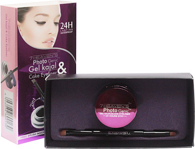 

7 Heaven's Gel Kajal & Cake Eye Liner(24 H Gel Kajal & Cake Eye Liner, 7 g)