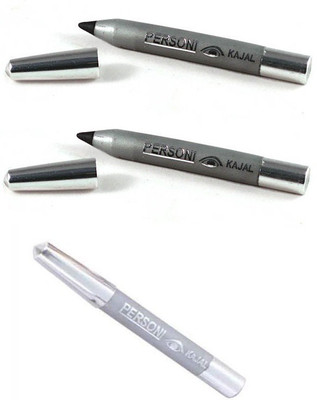 

Pears Personi Water Proof / Smudge Proof Kajal Pencil Pack Of 3(Jet Black, 4.5 g)