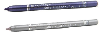 

Bonjour Paris Single Apply 47201633 Cool Purple-Silver Kajal(Purple, Silver, 2.4 g)