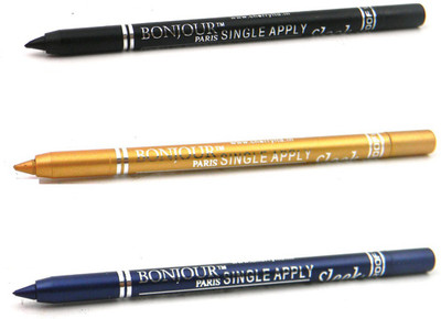 

Bonjour Paris Single Apply 0807201623 Black-Golden-Blue Kajal(Black, Golden, Blue)