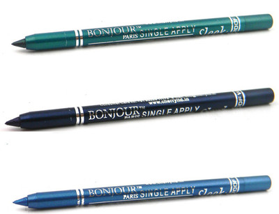 

Bonjour Paris Single Apply 08072016127 Green-Navy Blue-Turquoise Kajal(Green, Navy Blue, Turquoise, 3.6 g)