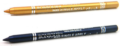 

Bonjour Paris Single Apply 47201648 Golden-Blue Kajal(Golden, Navy Blue, 2.4 g)