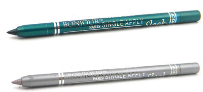

Bonjour Paris Single Apply 47201641 Glazed Green-Silver Kajal(Green, Silver, 2.4 g)