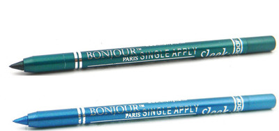 

Bonjour Paris Single Apply 47201642 Glazed Green-Blue Kajal(Green, Sky Blue, 2.4 g)