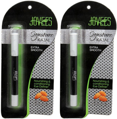 

Jovees Signature Kajal (Set Of 2)(Black, 6 g)