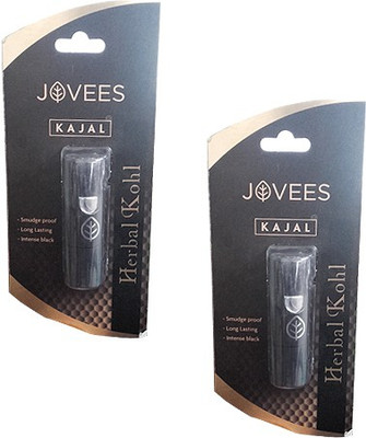 Jovees Herbal Kohl Kajal Pack of 2(Black, 3 g)