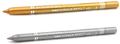 

Bonjour Paris Single Apply 47201651 Golden-Silver Kajal(Golden, Silver, 2.4 g)