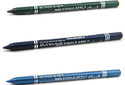 

Bonjour Paris Single Apply 08072016191 Green-Navy Blue-Turquoise Kajal(Green, Navy Blue, Turquoise, 3.6 g)