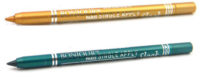 

Bonjour Paris Single Apply 47201645 Golden-Green Kajal(Golden, Glazed Green, 2.4 g)