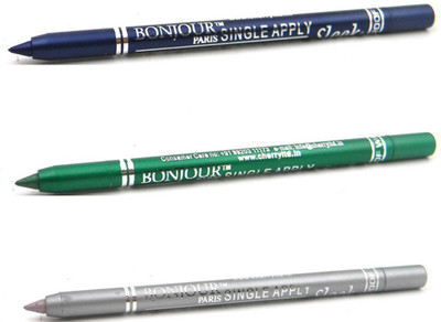 

Bonjour Paris Single Apply 08072016212 Blue-Green-Silver Kajal(Blue, Green, Silver, 3.6 g)