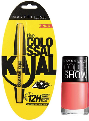 

Maybelline The Colossal Kajal - 1 with Offer(Black)