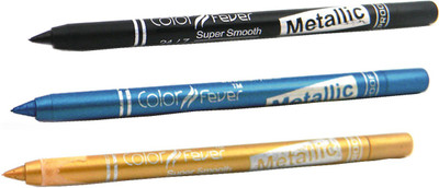 

Color Fever Black Colour Kajal Set 001(Black, Blue, Gold,, 3.6 g)