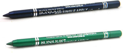 

Bonjour Paris Single Apply Navy Blue-Pure Green 3010201602(Navy Blue, Pure Green, 2.4 g)