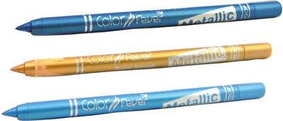 

Color Fever Blue Colour Kajal Set 011(Blue, Gold, Firoz,, 3.6 g)