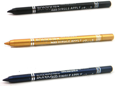 

Bonjour Paris Single Apply 0807201622 Black-Golden-Navy Blue Kajal(Black, Golden, Navy Blue, 3.6 g)