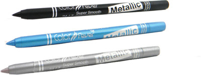 

Color Fever Firozi Colour Kajal Set 009(Black, Firozi, Silver,, 3.6 g)