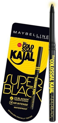 

Maybelline colossal super black kajal pack of 2(black)