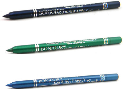 

Bonjour Paris Single Apply 08072016208 Navy Blue-Green-Turquoise Kajal(Navy Blue, Green, Turquoise, 3.6 g)