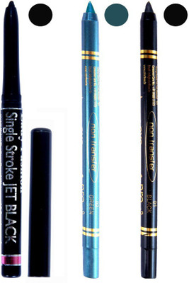 

Lady Fashion Revolving Kajal,Blue and Black Pencil Kajal Pack of 3(Black, Blue)