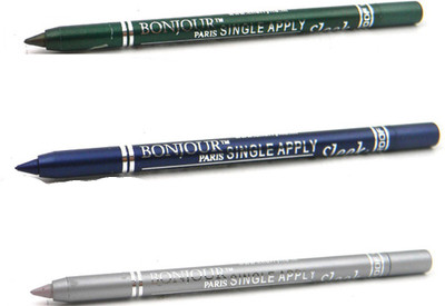 

Bonjour Paris Single Apply 08072016193 Green-Blue-Silver Kajal(Green, Blue, Silver, 3.6 g)