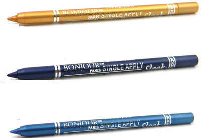 

Bonjour Paris Single Apply 08072016159 Golden-Blue-Turquoise Kajal(Golden, Blue, Turquoise, 3.6 g)