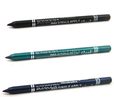 

Bonjour Paris Single Apply 0807201614 Black-Green-Navy Blue Kajal(Black, Green, Navy Blue, 3.6 g)