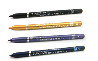 

Bonjour Paris Single Apply Water Proof Black-Golden-Cool Purple-Navy Blue Kajal(Black, Golden, Cool Purple, Navy Blue, 4.8 g)