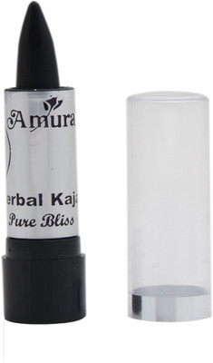 

Amura Colour Cosmetics Herbal Kajal Dry Pure Bliss(Black, 5 g)