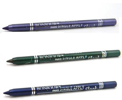 

Bonjour Paris Single Apply 0807201681 Purple-Green-Blue Kajal(Purple, Green, Blue, 3.6 g)