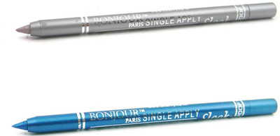 

Bonjour Paris Single Apply 47201613 Silver-Blue Kajal(Silver, Sky Blue, 2.4 g)