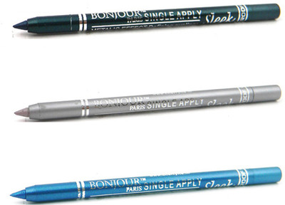 

Bonjour Paris Single Apply 08072016184 Green-Silver-Blue Kajal(Green, Silver, Blue, 3.6 g)