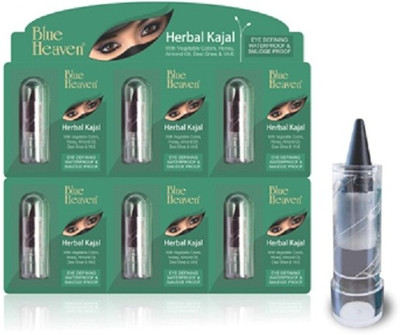 

Blue Heaven Mini Herbal Kajal( Set of 6 Pc )(Black, 1.25 g)