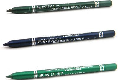 

Bonjour Paris Single Apply 08072016188 Green-Navy Blue-Green Kajal(Green, Navy Blue, Green, 3.6 g)