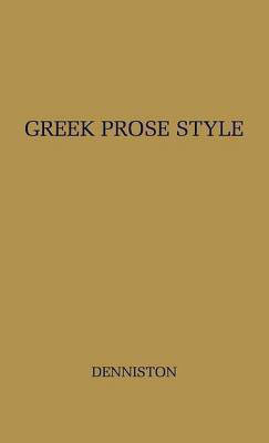 Greek Prose Style(English, Hardcover, unknown)