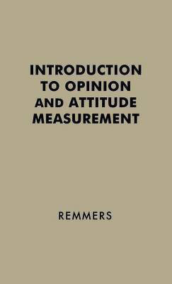 Introduction to Opinion and Attitude Measurement(English, Hardcover, unknown)
