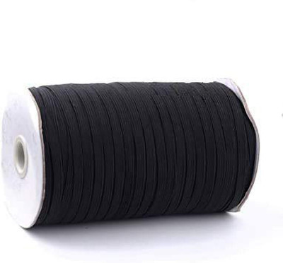 Aakriti Knitted Black Elastic(200 m)