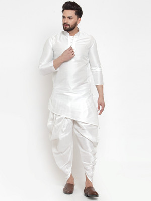 SAIFOO Men Kurta Dhoti Pant Set