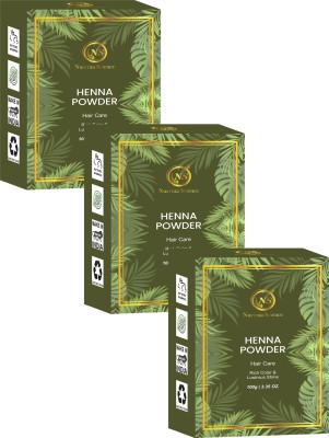 Nuerma Science Organic Herbal Henna Powder (Pack of 3)(300 g)