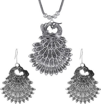 morir Alloy Silver Silver Jewellery Set(Pack of 1)